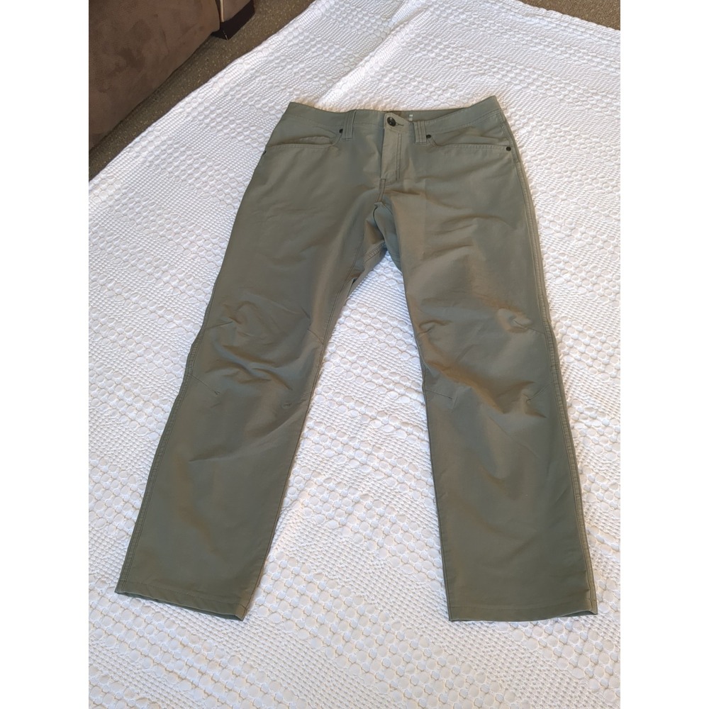 Arc'teryx Levon Pants Size 33  Straight Leg Green Mens 33X27.5 Hiking Travel